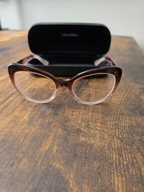 Women's Dolce & Gabbana Cat-Eye Reading Glasses - Pink